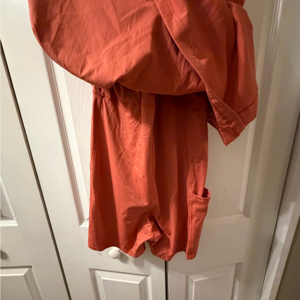 Calia Vibrant Coral Size L Tank Dress with Built-in Shorts - Picture 4 of 4